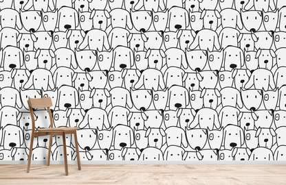 Happy Dog Wallpaper Mural
