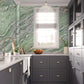 Emerald Serenity Marble Mural Wallpaper