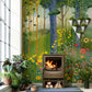 Klimt's Garden Mural Wallpaper