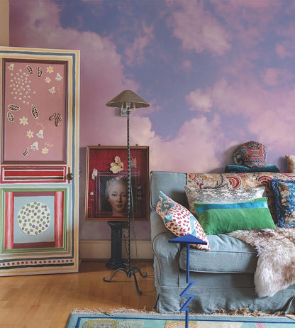 Pink Cloud Whisper Mural Wallpaper