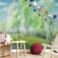 Serene Birch Tree Forest Mural Wallpaper