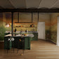 Earthy Landscape Mural Wallpaper in kitchen