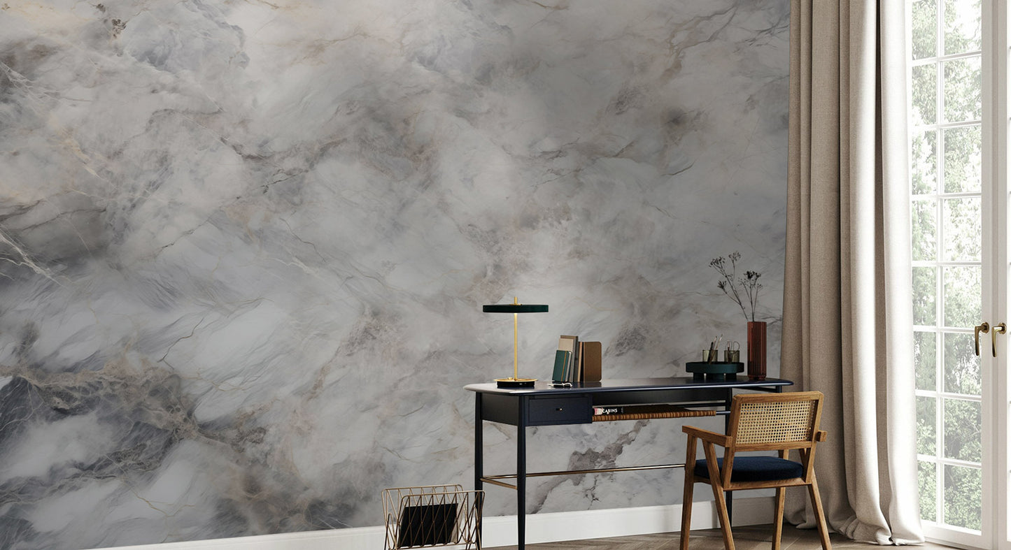 Soft Serenity Marble Mural Wallpaper