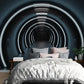 Futuristic Tunnel Escape Mural Wallpaper