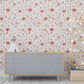 Whimsical Floral Breeze Mural Wallpaper