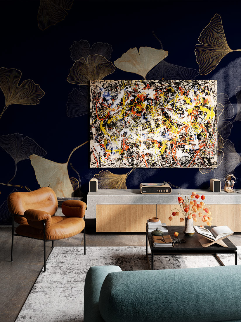 Opulent Ginkgo Harmony Mural Wallpaper