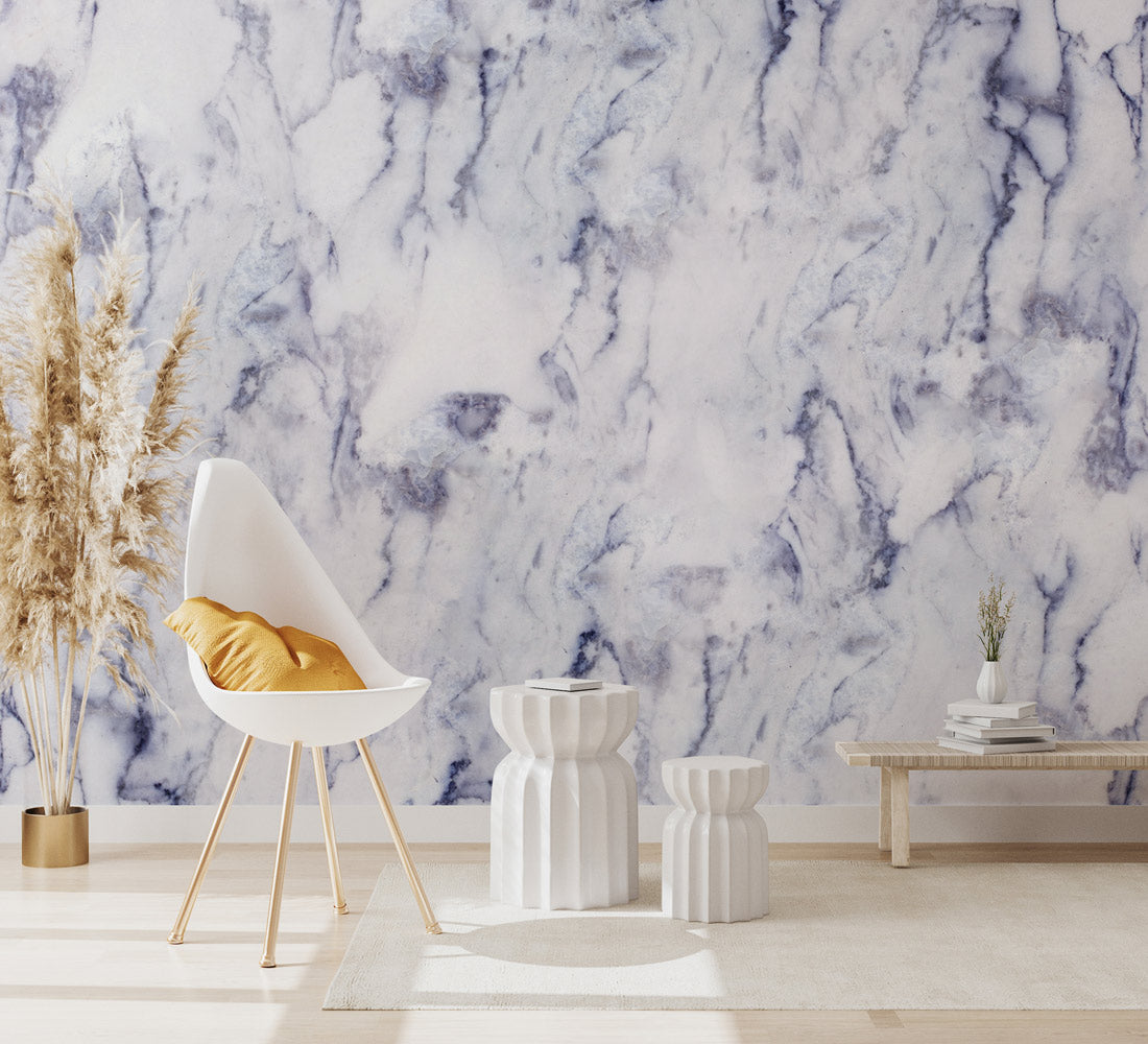 Lavender Mist Marble Mural Wallpaper