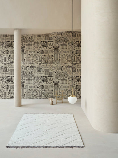 Papier Peint Panoramique Art Graphique Chevauché
