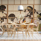 Geisha Behind Screens Mural Wallpaper in dining room