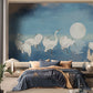 Starlit Egrets & Moon Mural Wallpaper