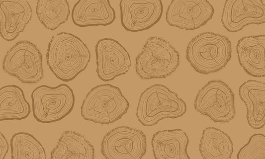 Plain Art Deco Wallpaper with��the Shape of a Growth Ring