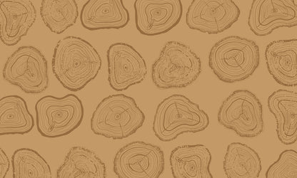 Plain Art Deco Wallpaper with��the Shape of a Growth Ring