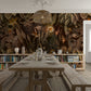 Exotic Garden Escape Mural Wallpaper in dining room