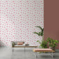 Charming Bows and Blooms Mural Wallpaper