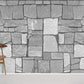 Rustic Grey Stone Mural Wallpaper