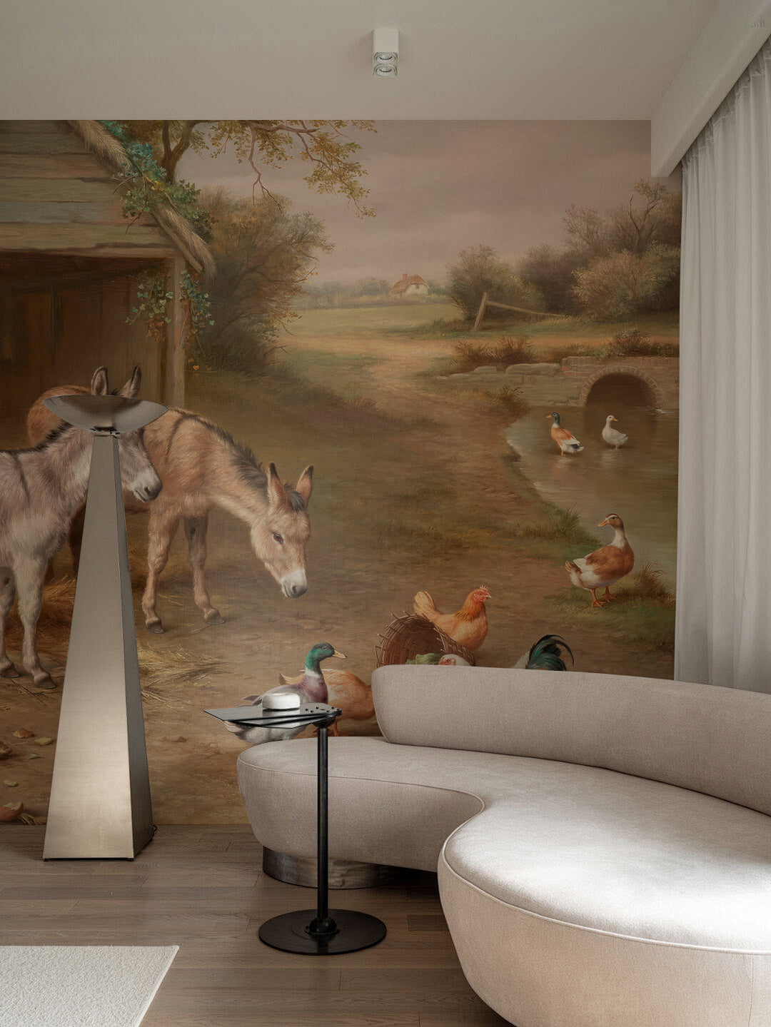 Rustic Farmyard Charm Mural Wallpaper