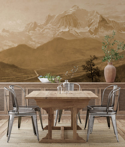 Maestoso Muro in Marmo Dorato Wallpaper