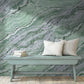 Emerald Serenity Marble Mural Wallpaper