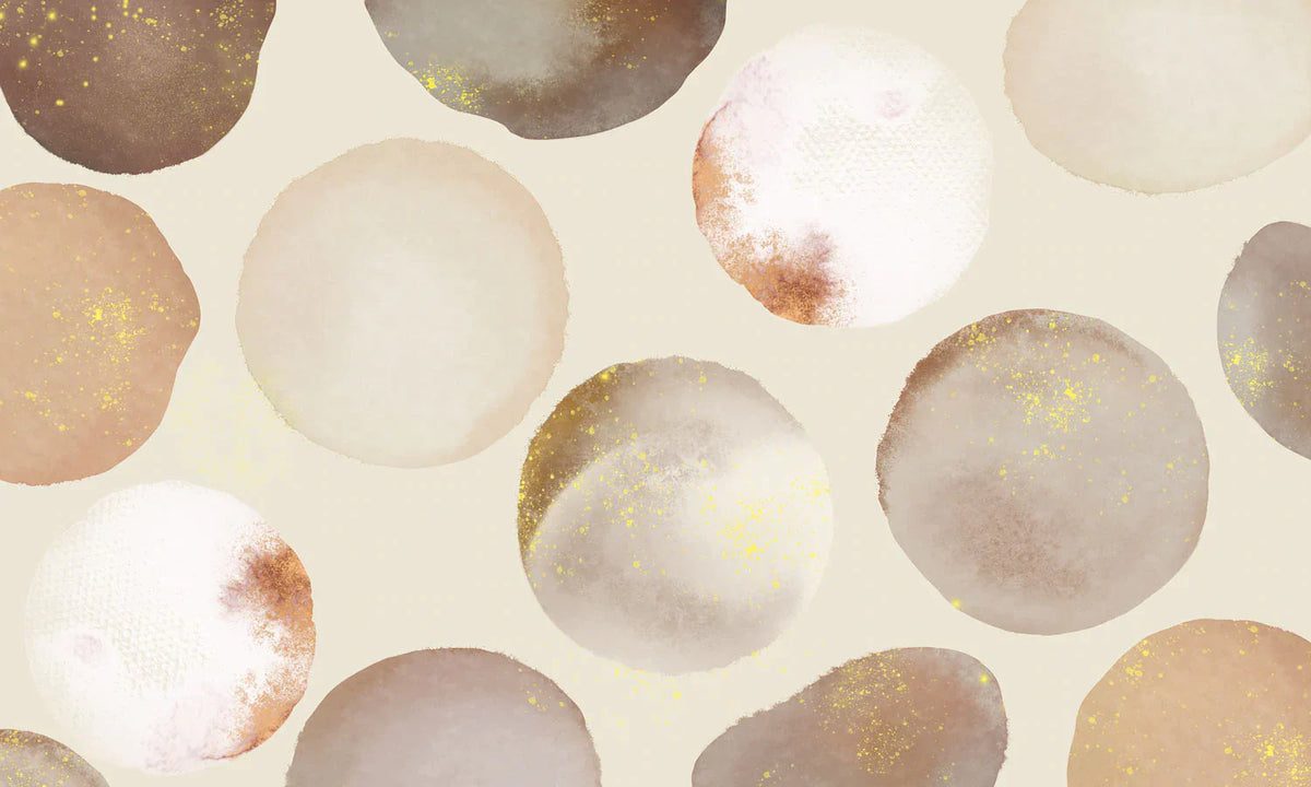 Abstract Gold Speckle Dot Mural Wallpaper