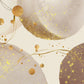 Gold Speckled Abstract Circular Design Mural Wallpaper