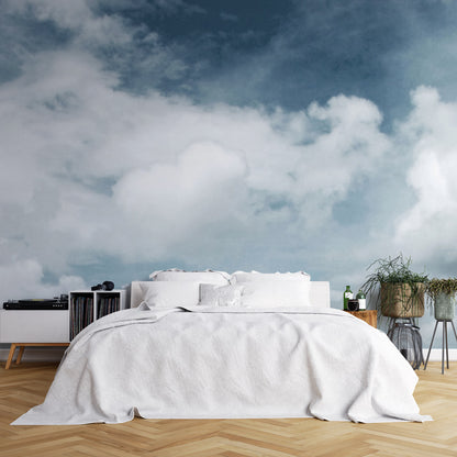 Moody Cloudscape Horizon Mural Wallpaper