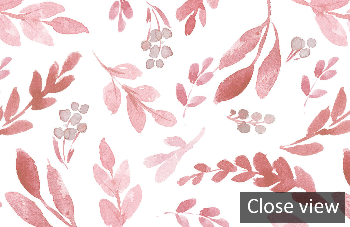 Blush Botanical Charm Mural Wallpaper