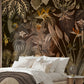 Exotic Garden Escape Mural Wallpaper in bedroom