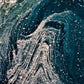 Papier Peint Panoramique Marbre Bleu Abstrait