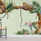 Exotic Jungle Leopard Print Mural Wallpaper