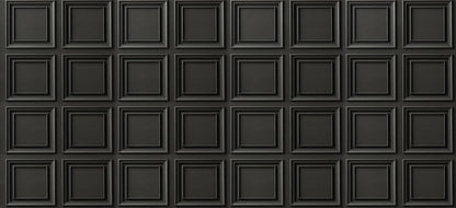 Classic Black Panel Mural Wallpaper