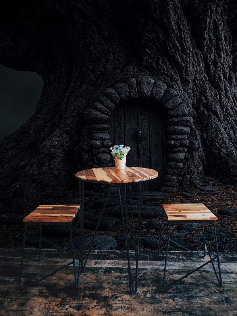 Enchanted Tree Door Mural Wallpaper