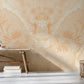 Elegant Beige Vintage Floral Wallpaper Mural