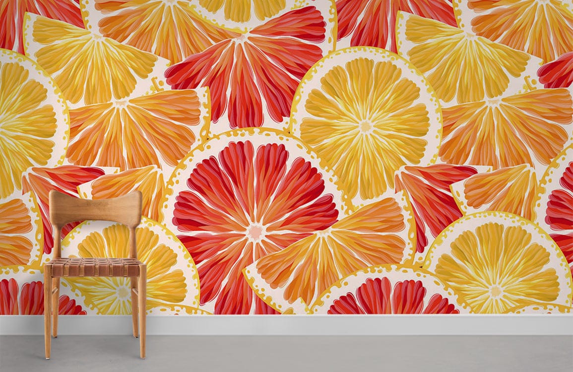 Citrus Medley Kitchen Mural Wallpaper