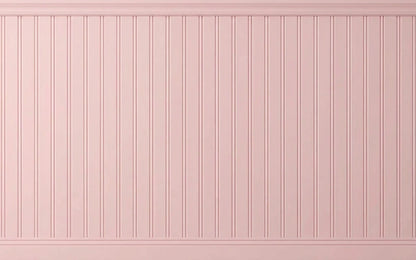 Blush Pink Beadboard Panel Wallpaper