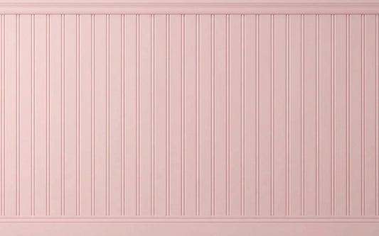 Blush Pink Beadboard Panel Wallpaper
