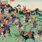 Vintage Japanese Samurai Battle Mural Wallpaper