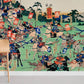 Vintage Japanese Samurai Battle Mural Wallpaper