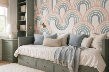 Pastel Rainbow Arches Wallpaper Mural