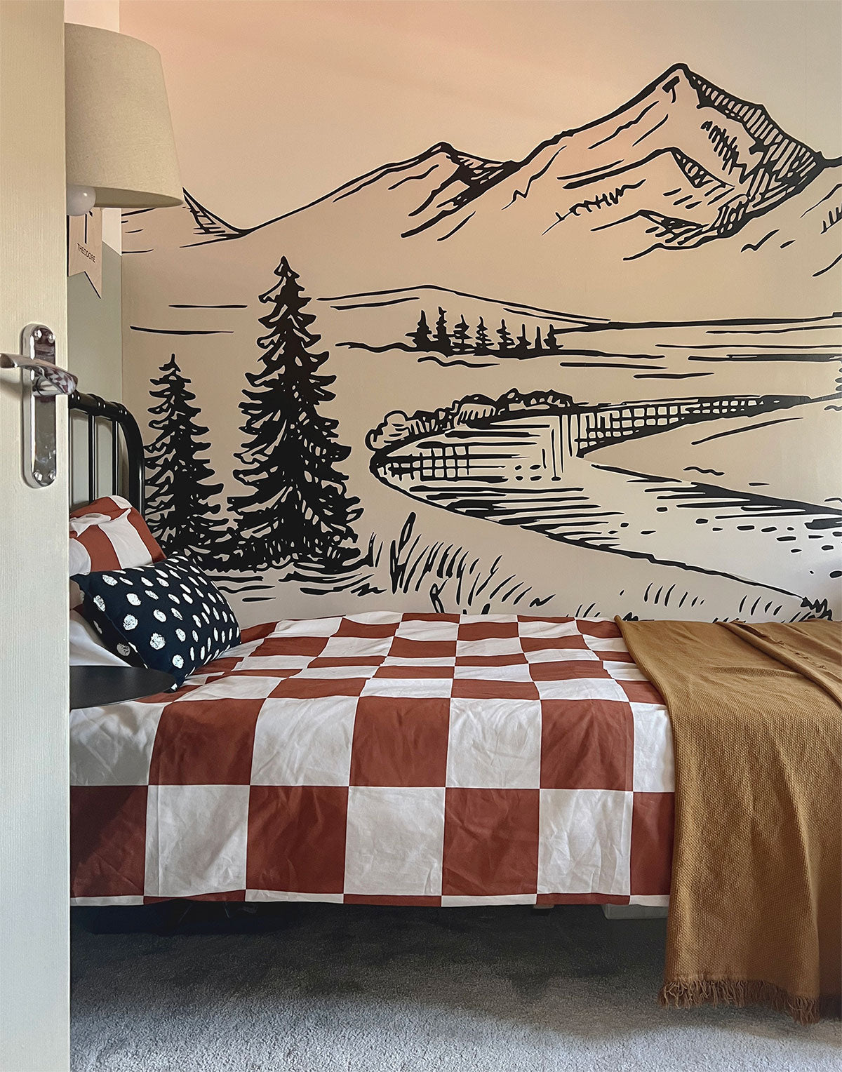 Serene Rocky Mountain Landscape Wall Mural