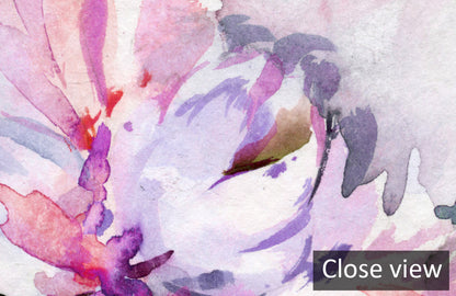 Elegant Watercolor Floral Mural Wallpaper