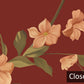 Vintage Floral Red Mural Wallpaper