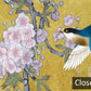 Golden Blossom Birds Chinoiserie Mural Wallpaper