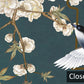 Emerald Blossom Birds Mural Wallpaper