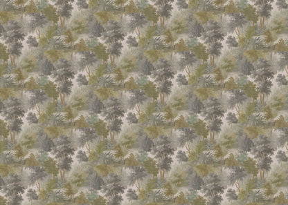 Misty Woodland Scenic Pattern Wallpaper