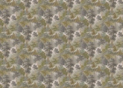 Misty Woodland Scenic Pattern Wallpaper