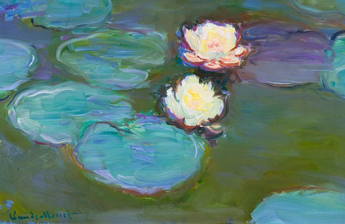 Serene Water Lilies Nature Mural Wallpaper