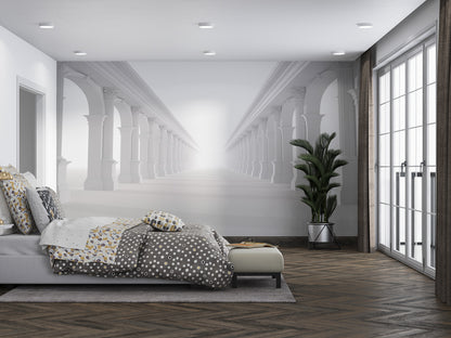 Endless Arched Elegance Mural Wallpaper in bedroom