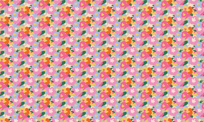 Playful Garden Bloom Pattern Wallpaper