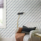 Blue Geometric Harmony Mural Wallpaper