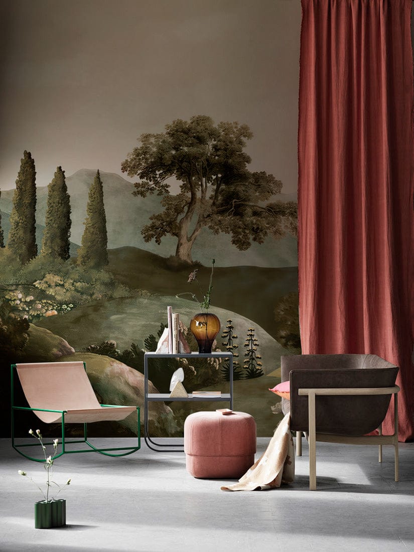 Serene Countryside Hills Mural Wallpaper